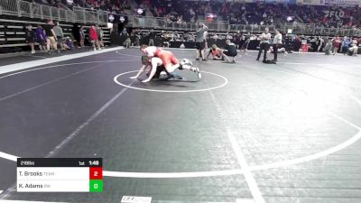 218 lbs Semifinal - Tyler Brooks, Team Owls vs Kolton Adams, Richmond Wrestling