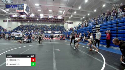 100 lbs Consolation - Ayden Rodgers, Mustang Bronco Wrestling Club vs Jeremy Lakes Jr, Midwest City Bombers Youth Wrestling Club