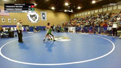 113 lbs 3rd Place Match - Jeremiah Freeman, Hoover vs Francisco Beltran, Independence
