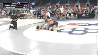215 lbs 5th Place Match - Xander Dossett, Georgia vs Carter Brown, Missouri