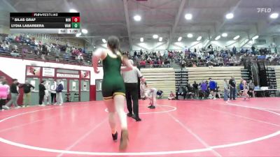 120 lbs Champ. Round 2 - Silas Graf, Northview vs Lydia LaBarbera, Wawasee