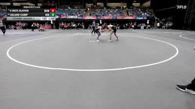 133 lbs Champ. Round 1 - 5 Nick Alayan, Rochester Christian vs Leland Camp, Reinhardt