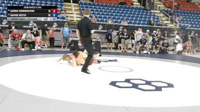 175 lbs Cons. Rd Of 32 - Jared Remington, Texas vs Gavin Boyd, Pennsylvania
