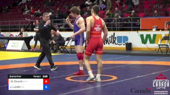 65kg Quarterfinal - Ryder Church, Montreal NTC / Concordia University vs Joshua Lundin, Edmonton WC