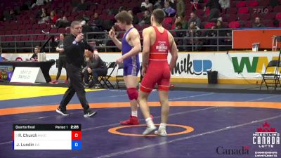 65kg Quarterfinal - Ryder Church, Montreal NTC / Concordia University vs Joshua Lundin, Edmonton WC