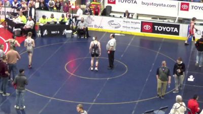 157 lbs Consi Of 16 #2 - Skyler Myers, Cranberry vs Carter Durst, Berlin