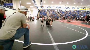 43 lbs Quarterfinal - Rush Wilson, Barnsdall Youth Wrestling vs Cayden Robertson, Wagoner Takedown Club