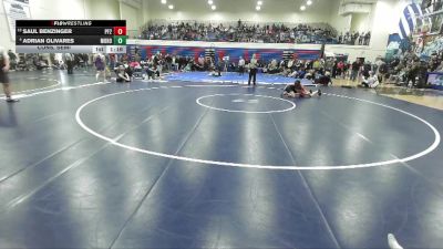 98 lbs Cons. Semi - Adrian Olivares, Mountain Home vs Saul Benzinger, Post Falls 2