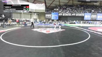 Girls 3A 100 lbs Cons. Round 2 - Lydia Mertens, Walla Walla (Girls) vs Emma Li, Lakeside (Seattle) (Girls)