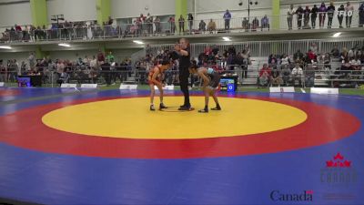 51kg Cons. Round 2 - Seamus Davidson-Wood, Mariposa WC vs Aman Dhillon, Matmen WC