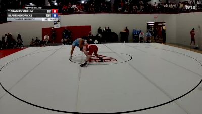 79 kg Champ. Round 2 - Bradley Gillum, Southern Illinois Regional Training Center vs Blake Hendricks, The Charleston Wrestling Club