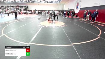 175 lbs Round Of 32 - Nikita Alcoba, Eastern Regional vs David Christie, North Hunterdon