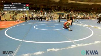 67 lbs Consi Of 8 #2 - Brodee Meyer, Coweta Tiger Wrestling vs Grayson Schultz, Team Tulsa Wrestling Club