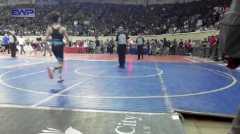 92 lbs Round Of 64 - Emmit Fourkiller, Tahlequah Middle School vs Giovanni Ramos, Team Tulsa Wrestling Club