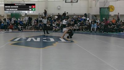 125 lbs Champ. Round 2 - Deven Jackson, Elizabethtown vs Ian Morales, Marymount