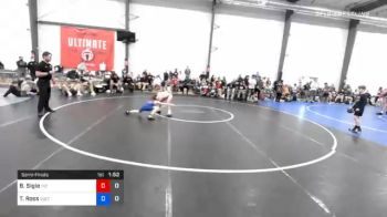 34 kg Semifinal - Brayden Sigle, M2 Magicians vs Turner Ross, Sebolt Wrestling Academy