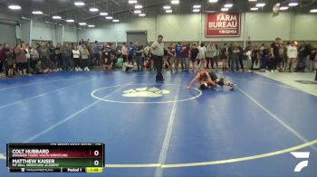 110 lbs Champ. Round 1 - Colt Hubbard, Honaker Tigers Youth Wrestling vs Matthew Kaiser, Pit Bull Wrestling Academy