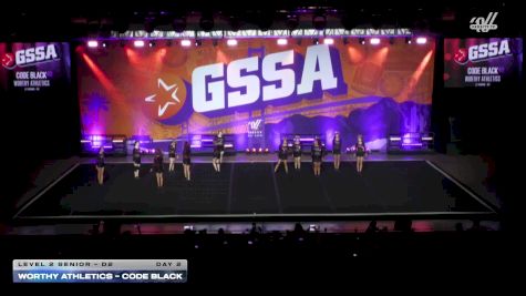 Worthy Athletics - CODE BLACK [2026 L2 Senior - D2 Day 2] 2026 GSSA Grand Nationals
