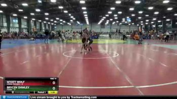 72 lbs Round 1 - Brycen Dawley, POWA vs Wyatt Wolf, Crass Trained