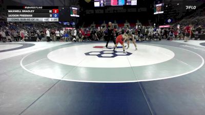 120 lbs Cons. Sub-rd Of 16 - Maxwell Bradley, OK vs Jaxson Freeman, ID