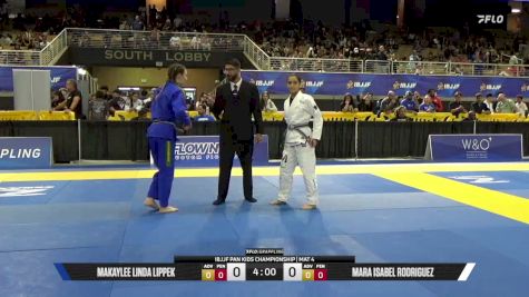 Makaylee Linda Lippek vs Mara Isabel Rodriguez 2026 Pan Kids Jiu-Jitsu IBJJF Championship