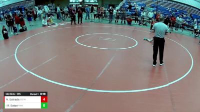 14U Girls - 125 lbs Quarters - Nova Estrada, Daughters Of Zion Wrestling vs Reagan Eaton, Nebraska Wrestling Academy