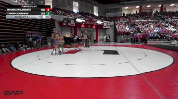 170 lbs Semifinal - Chevelle Rowley, Jay HS vs Keirra Brown, Sapulpa HS Girls