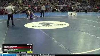 110 lbs Quarterfinal - Shayla DeBlaere, West Fargo Sheyenne vs Bailey Ferderer, Bismarck Century