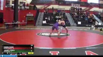 195 lbs Semis & 1st Wb (8 Team) - Owen Moss, Gilmer County vs James Lynch, Adairsville