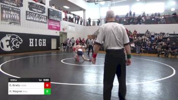 126 lbs Consi Of 4 - Daniel Brady, Hamburg vs Hunter Wagner, Bishop McDevitt