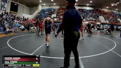 190 lbs Champ. Round 2 - Cooper Averno, Calvert Hall College vs Paul Furrer, Gilman School
