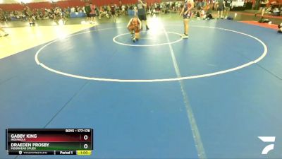 177-178 lbs Round 2 - Gabby King, Indianola vs Draeden Prosby, Moorhead SPUDS