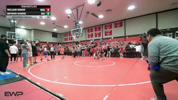 119 lbs Quarterfinal - William Minor, Woodland Boys vs Bryson Harris, Broken Arrow Jh