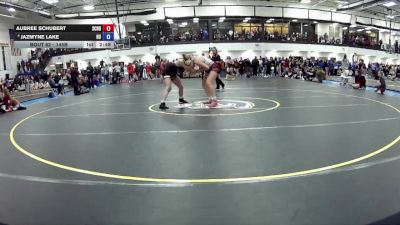 145B Champ. Round 1 - Aubree Schubert, Schreiner University vs Jazmyne Lake, Rochester University