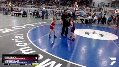 45 lbs Round 1 - Natalie Keller, Soldotna Whalers Wrestling Club vs Eden Grace, Nikiski Freestyle Wrestling Club