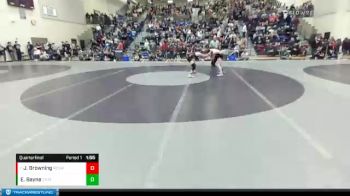 113 lbs Quarterfinal - John Browning, Redmond vs Elijah Bayne, Crater