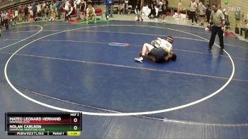 118 lbs Quarterfinal - Mateo Leonard Hernandez, Montrose Elite vs Nolan Carlson, Champions Wrestling Club