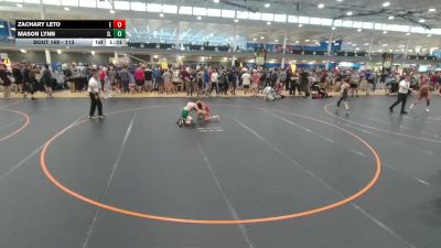 113 lbs Champ. Round 2 - Mason Lynn, Unattached vs Zachary Leto, Unattached