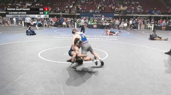 D 1 138 lbs Cons. Round 4 - Tristin Hauptmann, St. Paul`s vs Cayden Myers, Covington