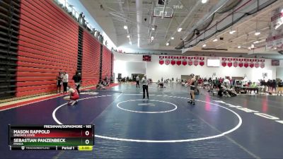 165 lbs Quarterfinal - Sebastian Panzenbeck, Ithaca vs Mason Rappold, Oneonta State