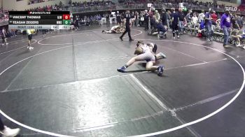 140 lbs Cons. Round 1 - Teagan Zegers, Milford Wrestling Club vs Vincent Thomas, Norfolk Jr Wrestling