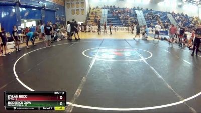 150 lbs Quarters & Wb (16 Team) - Roderick Zow, The Outsiders vs DYLAN BECK, NFWA