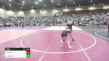109 lbs Round Of 16 - Alizae Gomez, Bulldog Wrestling Club vs Jaylene Motes, Gold Rush Wrestling