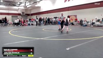 68-71 lbs Quarterfinal - Adelynn Franklin, Red Hornets WC vs Baylee Cummigs, Owen County WC