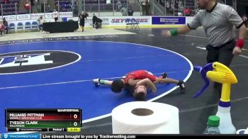 53 lbs Quarterfinal - Mujahid Pittman, Waverly Wrestling Club vs Tyeson Clark, Williamson