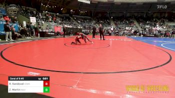 77 lbs Consi Of 8 #2 - Rylan Sandoval, Cowboy Wrestling Club vs Zy'ion Martin, Maize