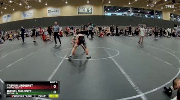 72 lbs Round 1 (6 Team) - Russel Maloney, Buxton vs Trevor Lindquist, Kardiac Kidz