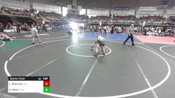 82 lbs Quarterfinal - Lukas Brennan, High Plains Thunder vs Hunter Mutz, Team Taneisha WC