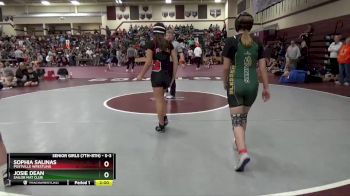 S-3 lbs Round 2 - Josie Dean, Sailor Mat Club vs Sophia Salinas, Postville Wrestling