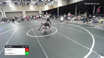 138 lbs Round Of 32 - Xander DeWitt, Thunder WC vs Brayden Johnson-Brown, Aztec WC